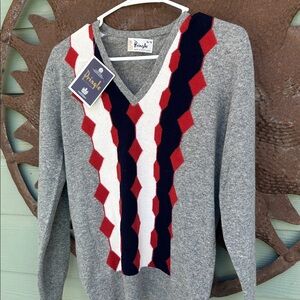 Pringle Lambs Wool SweaterMade In Scottland Classic NWT